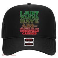 I Just Want Abs Christmas Candles Hat thumb 0