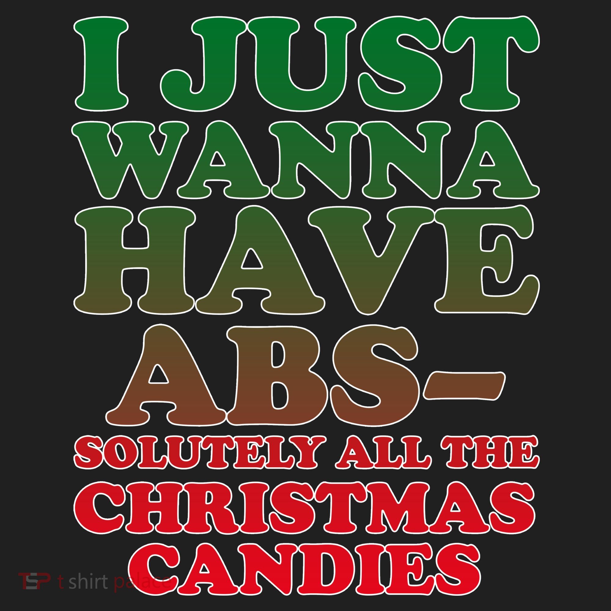 I Just Want Abs Christmas Candles Hat