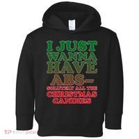 I Just Want Abs Christmas Candles Toddler Hoodie thumb 0
