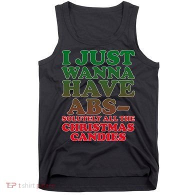 I Just Want Abs Christmas Candles Tank Top