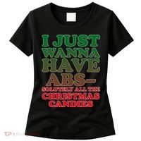 I Just Want Abs Christmas Candles Women's T-Shirt thumb 0