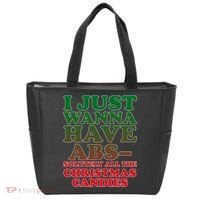 I Just Want Abs Christmas Candles Tote Bag thumb 0