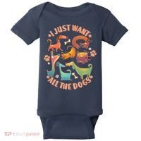 I Just Want All The Dogs Baby Bodysuit thumb 0
