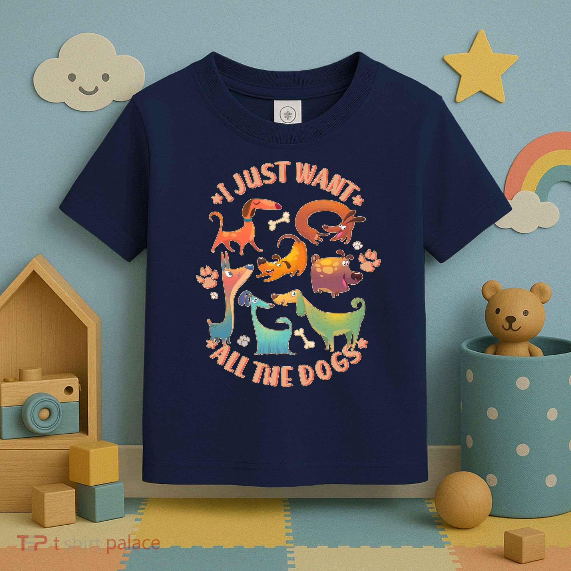 I Just Want All The Dogs Toddler T-Shirt