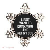 I Just Want To Drink Wine  Ornament thumb 0