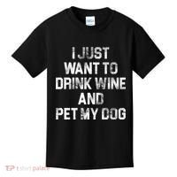 I Just Want To Drink Wine  Kids T-Shirt thumb 0