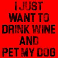I Just Want To Drink Wine  Santa Hat thumb 1
