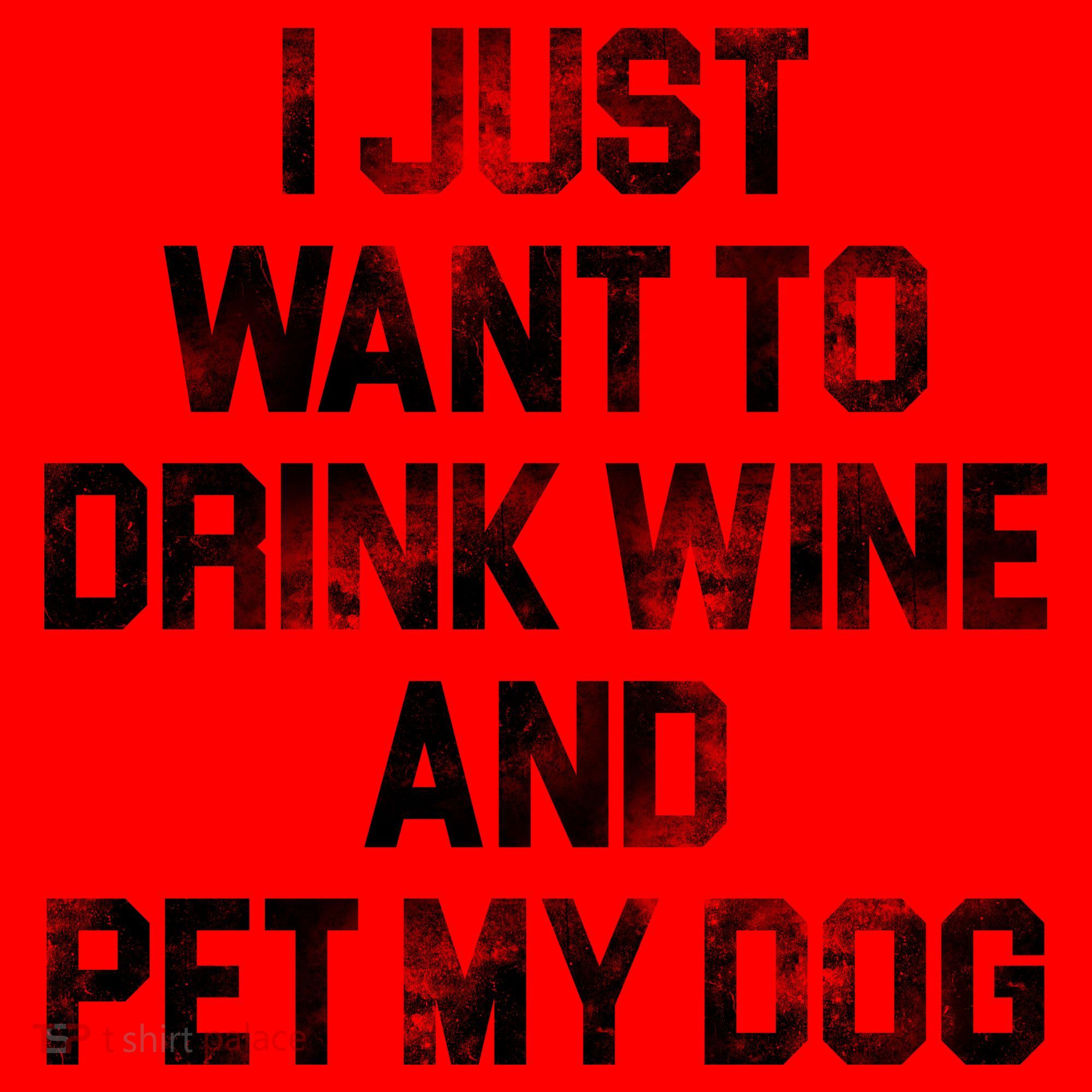 I Just Want To Drink Wine  Santa Hat