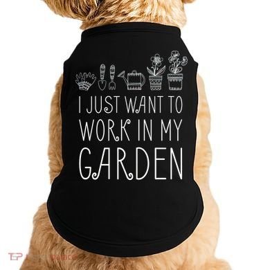 I Just Want To Work In My Garden Doggie Tank