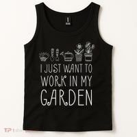 I Just Want To Work In My Garden Tank Top thumb 2