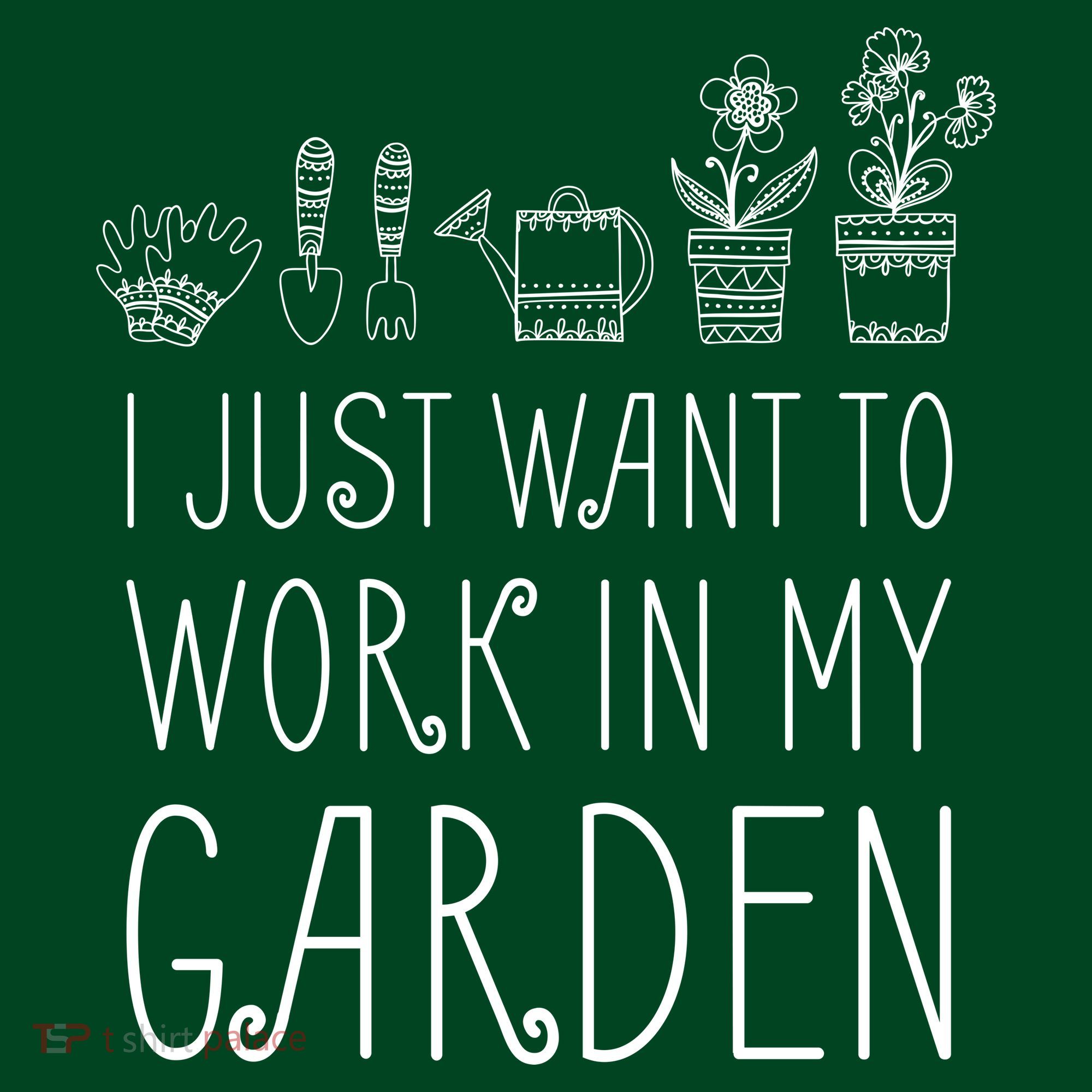 I Just Want To Work In My Garden Coaster