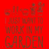 I Just Want To Work In My Garden Santa Hat thumb 1