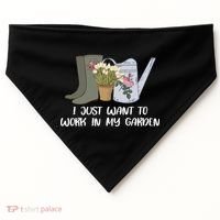 I Just Want To Work On My Garden USA-Made Doggie Bandana thumb 0