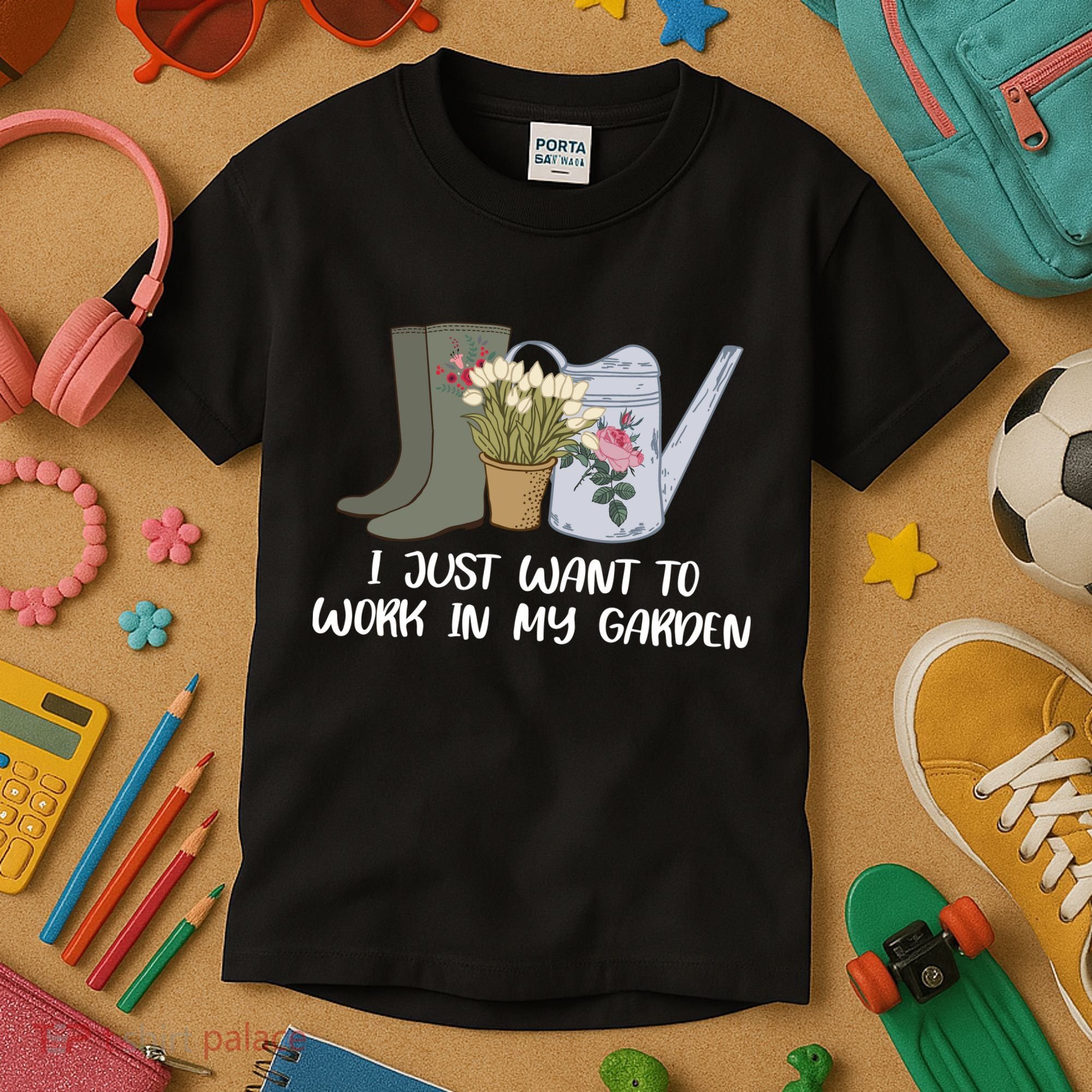 I Just Want To Work On My Garden Kids T-Shirt