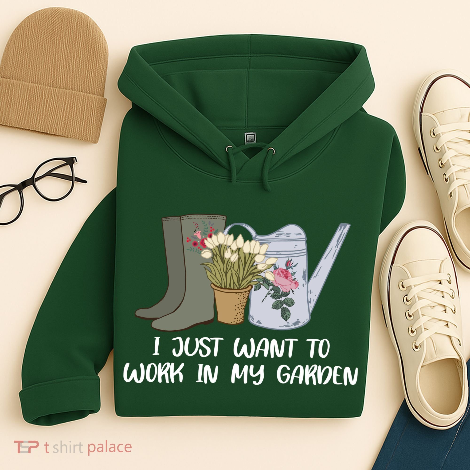 I Just Want To Work On My Garden Hoodie