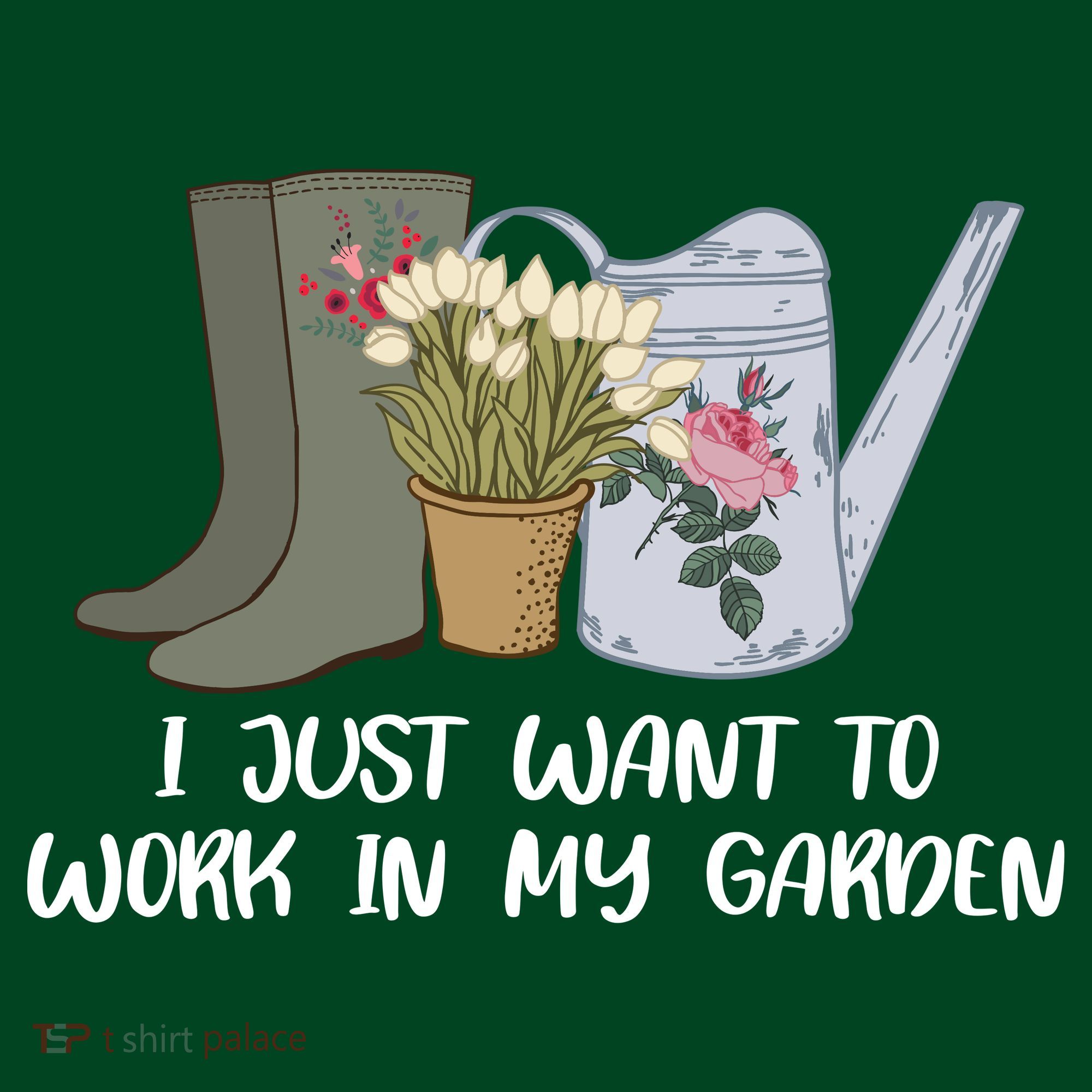 I Just Want To Work On My Garden Kids Sweatshirt