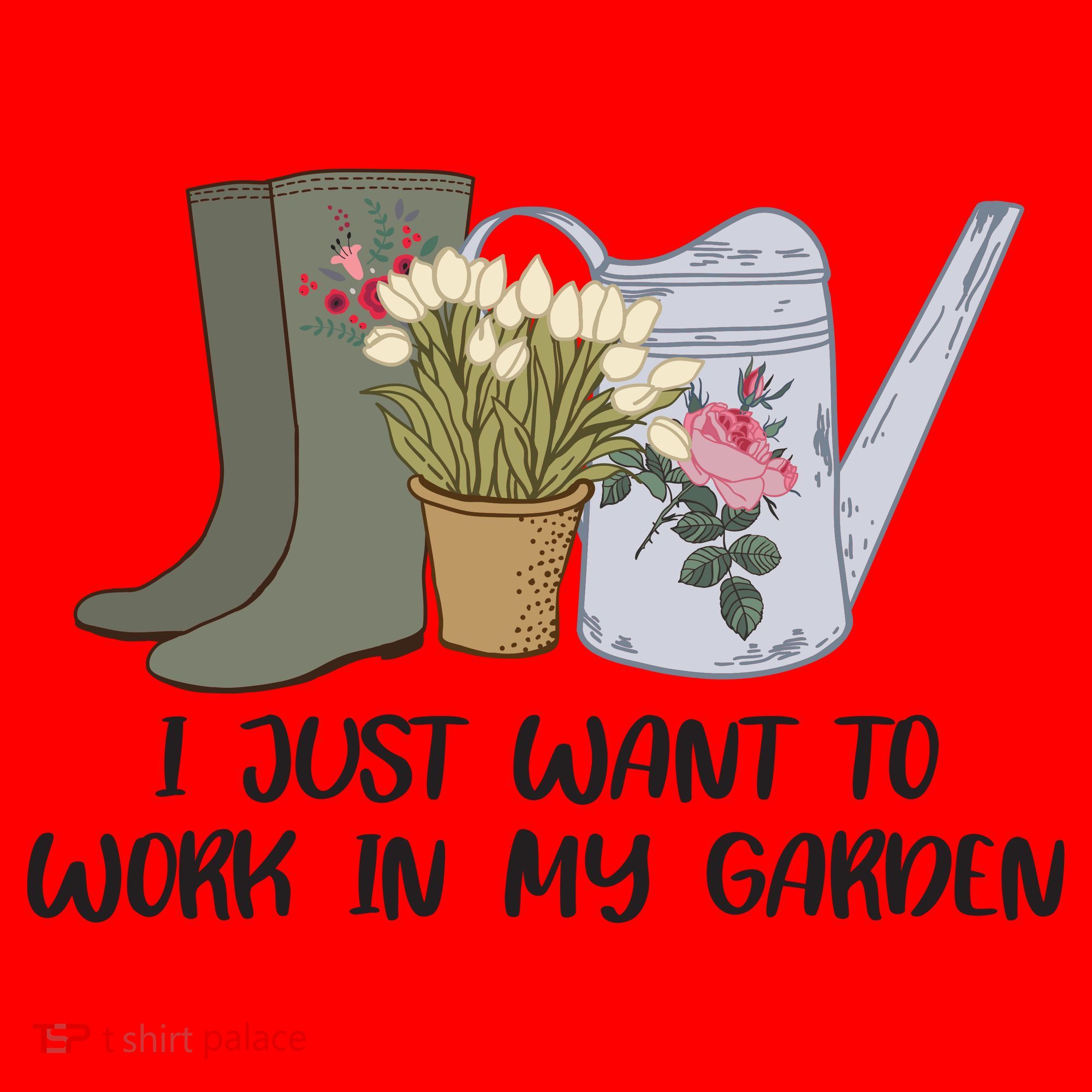 I Just Want To Work On My Garden Santa Hat