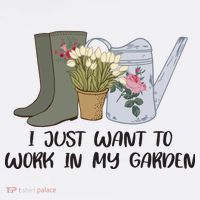 I Just Want To Work On My Garden Comfort Colors Garment-Dyed Hooded Sweatshirt thumb 2