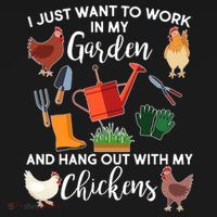 I Just Want Work In My Garden And Hang Out With My Chickens Women's Tank Top thumb 5