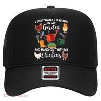 I Just Want Work In My Garden And Hang Out With My Chickens Hat thumb 0