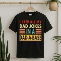 I Keep All My Dad Jokes In A Dad-A-Base T-Shirt thumb 2