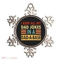 I Keep All My Dad Jokes In A Dad-A-Base Ornament thumb 0