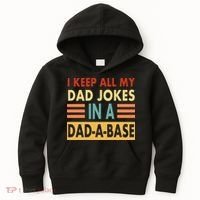 I Keep All My Dad Jokes In A Dad-A-Base Kids Hoodie thumb 0