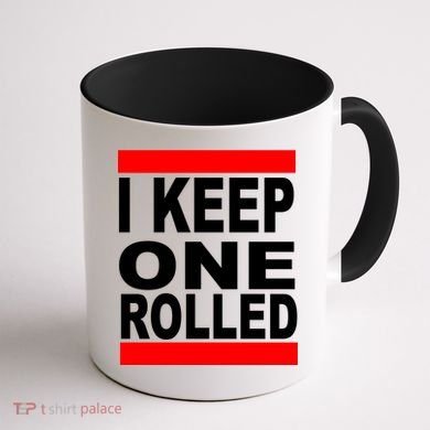 I Keep One Rolled Coffee Mug back