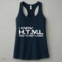 I know HTML How To Meet Ladies Women's Tank Top thumb 3