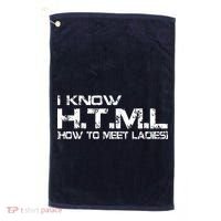 I know HTML How To Meet Ladies Golf Towel thumb 0