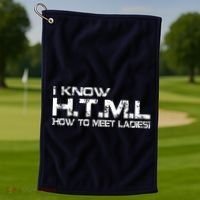 I know HTML How To Meet Ladies Golf Towel thumb 1