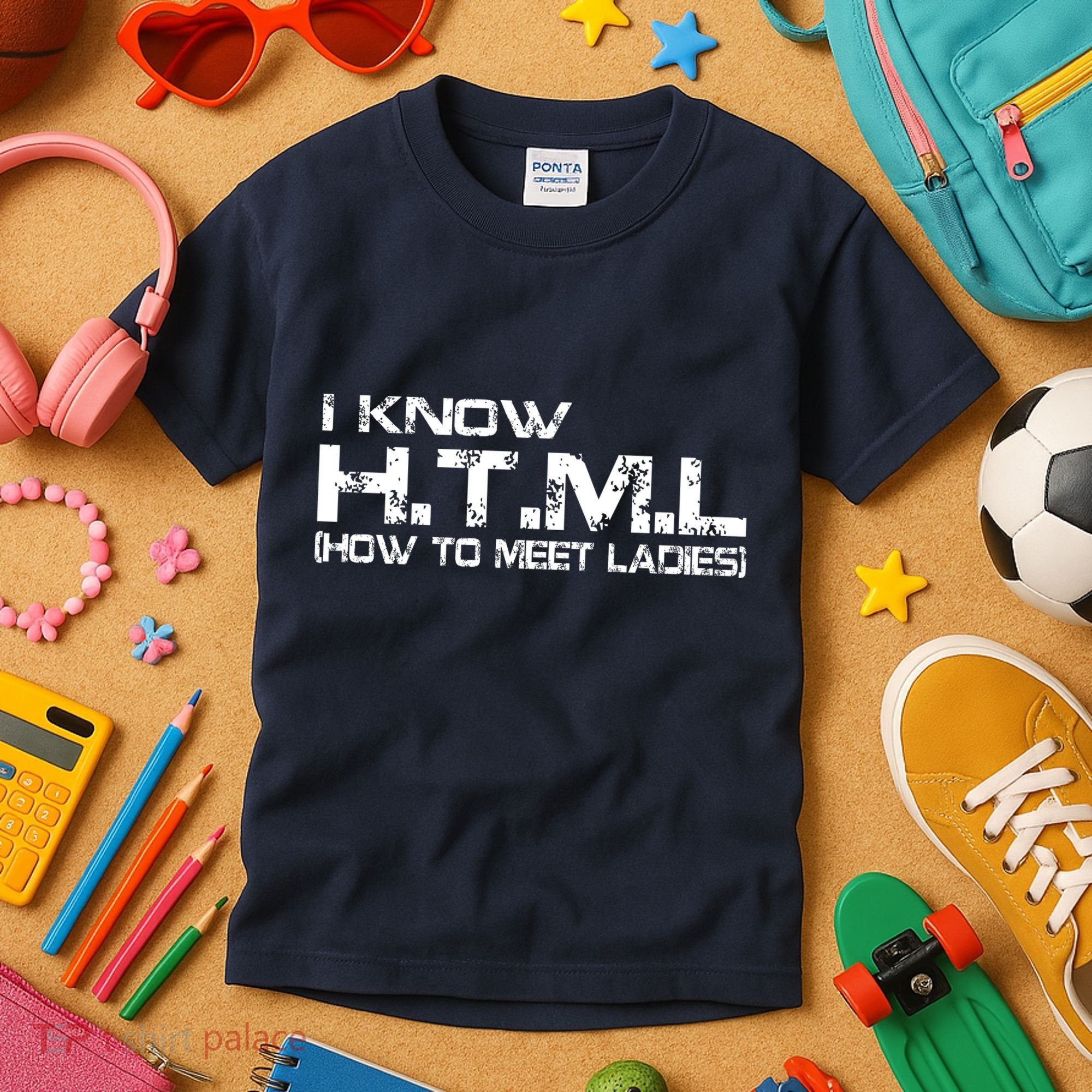 I know HTML How To Meet Ladies Kids T-Shirt