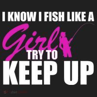 I Know I Fish Like A Girl try To Keep Up Beanie thumb 2