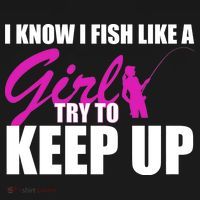 I Know I Fish Like A Girl try To Keep Up Kids Sweatshirt thumb 2
