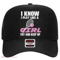 I Know I Play Like A Girl Try To Keep Up Hat thumb 0