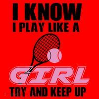 I Know I Play Like A Girl Try To Keep Up Santa Hat thumb 1