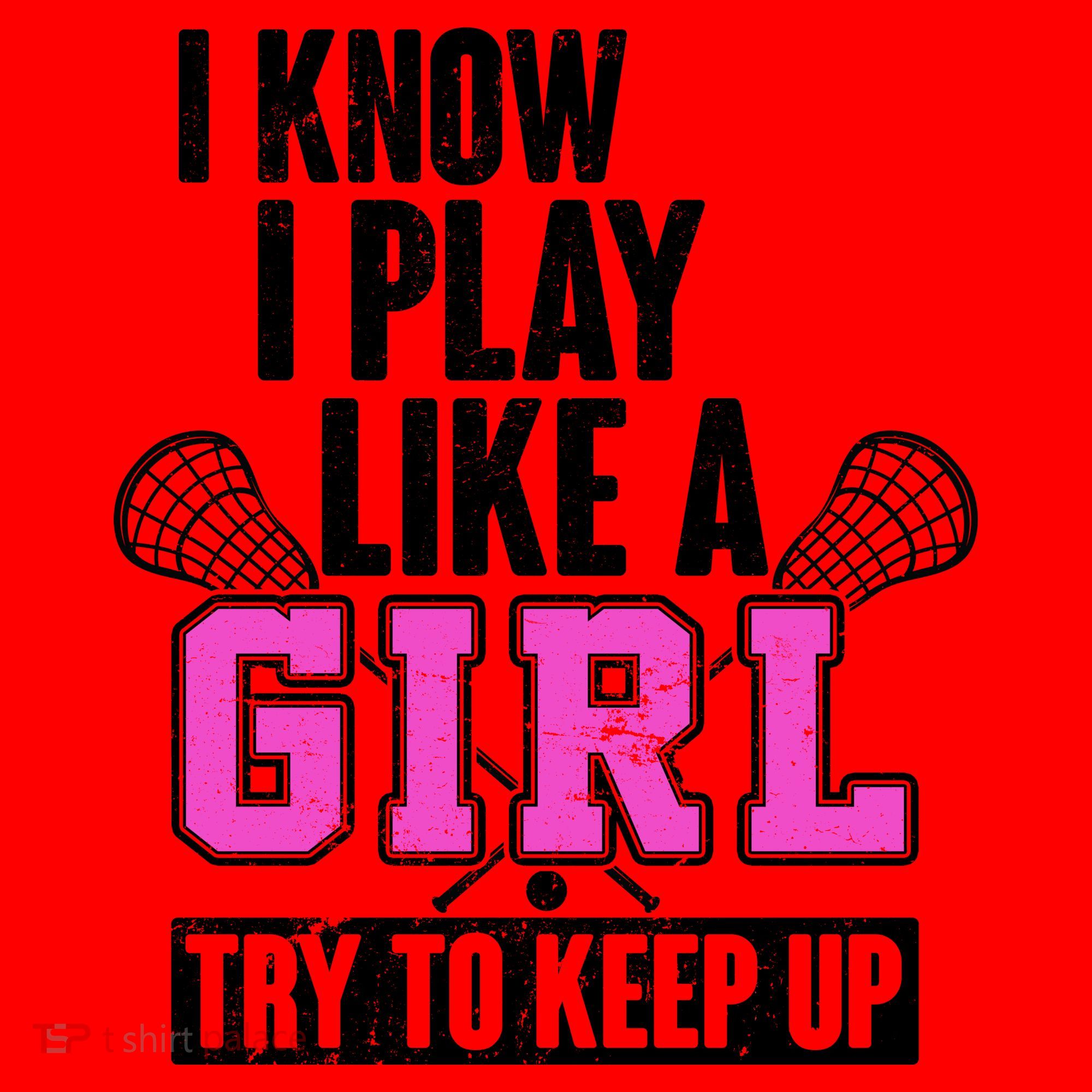 I Know I Play Like a Girl Try to Keep Up Lacrosse Santa Hat