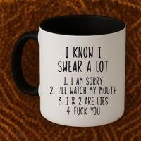 I Know I Swear A Lot Coffee Mug thumb 2