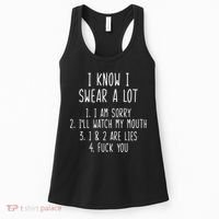 I Know I Swear A Lot Women's Tank Top thumb 0