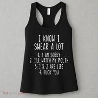 I Know I Swear A Lot Women's Tank Top thumb 3