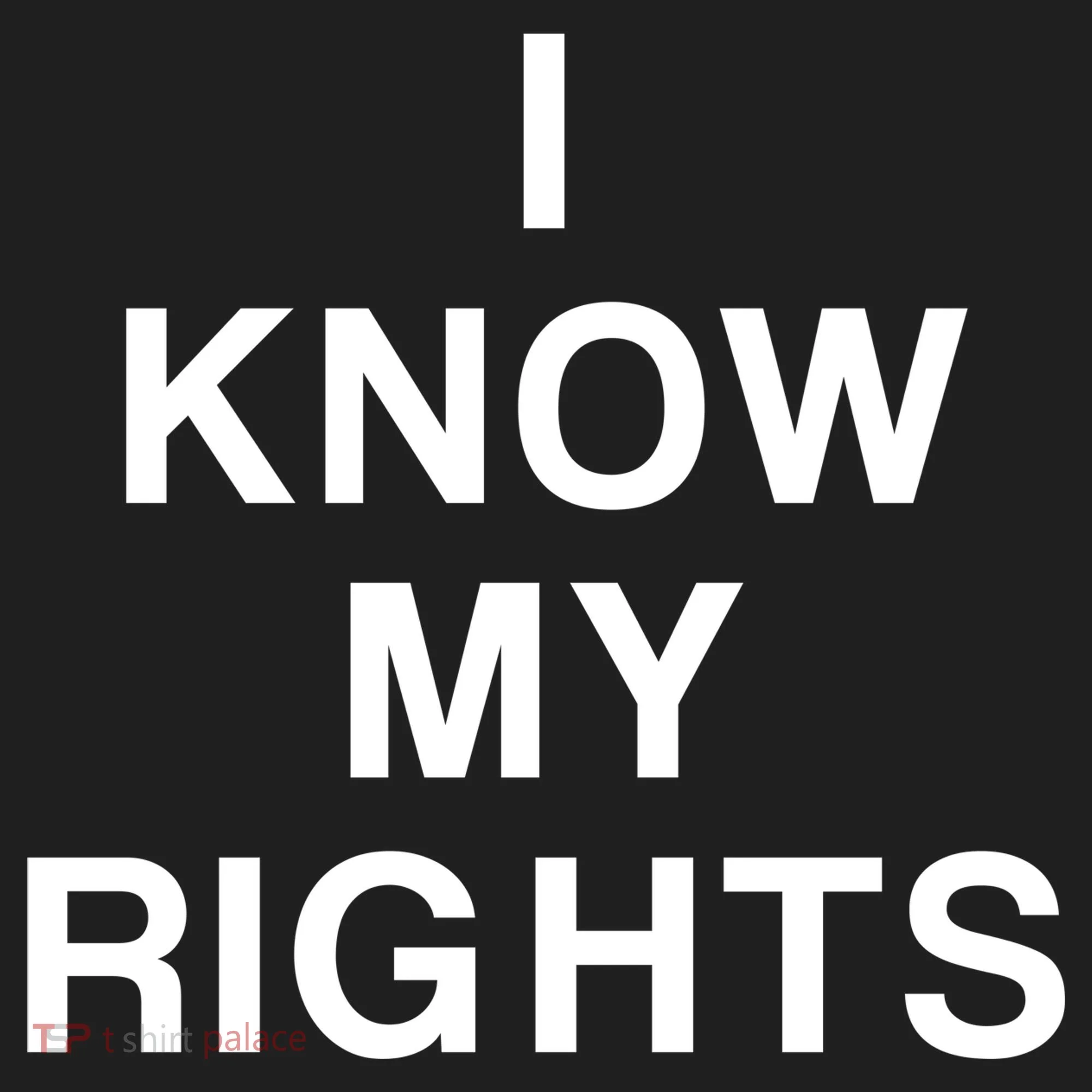 I Know My Rights Golf Towel