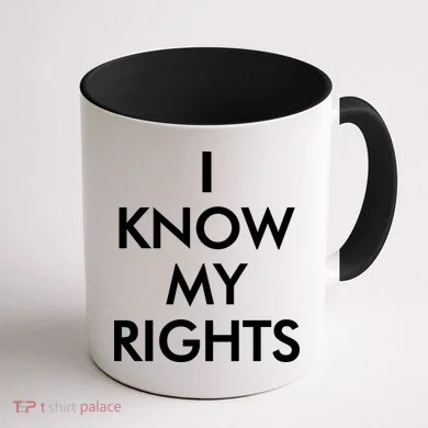 I Know My Rights Protest Coffee Mug back