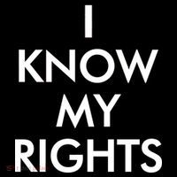 I Know My Rights Protest Ornament thumb 1
