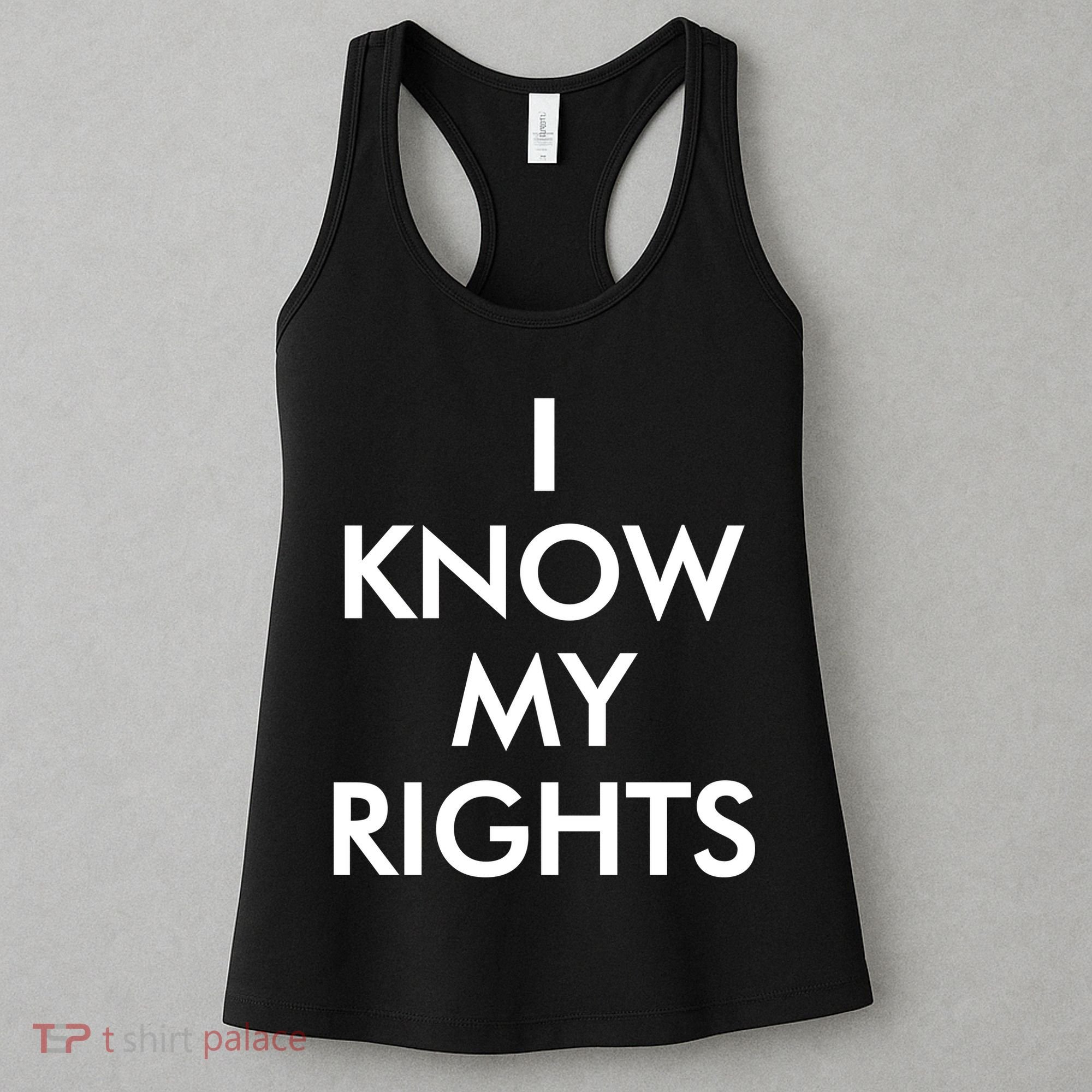 I Know My Rights Protest Women's Tank Top