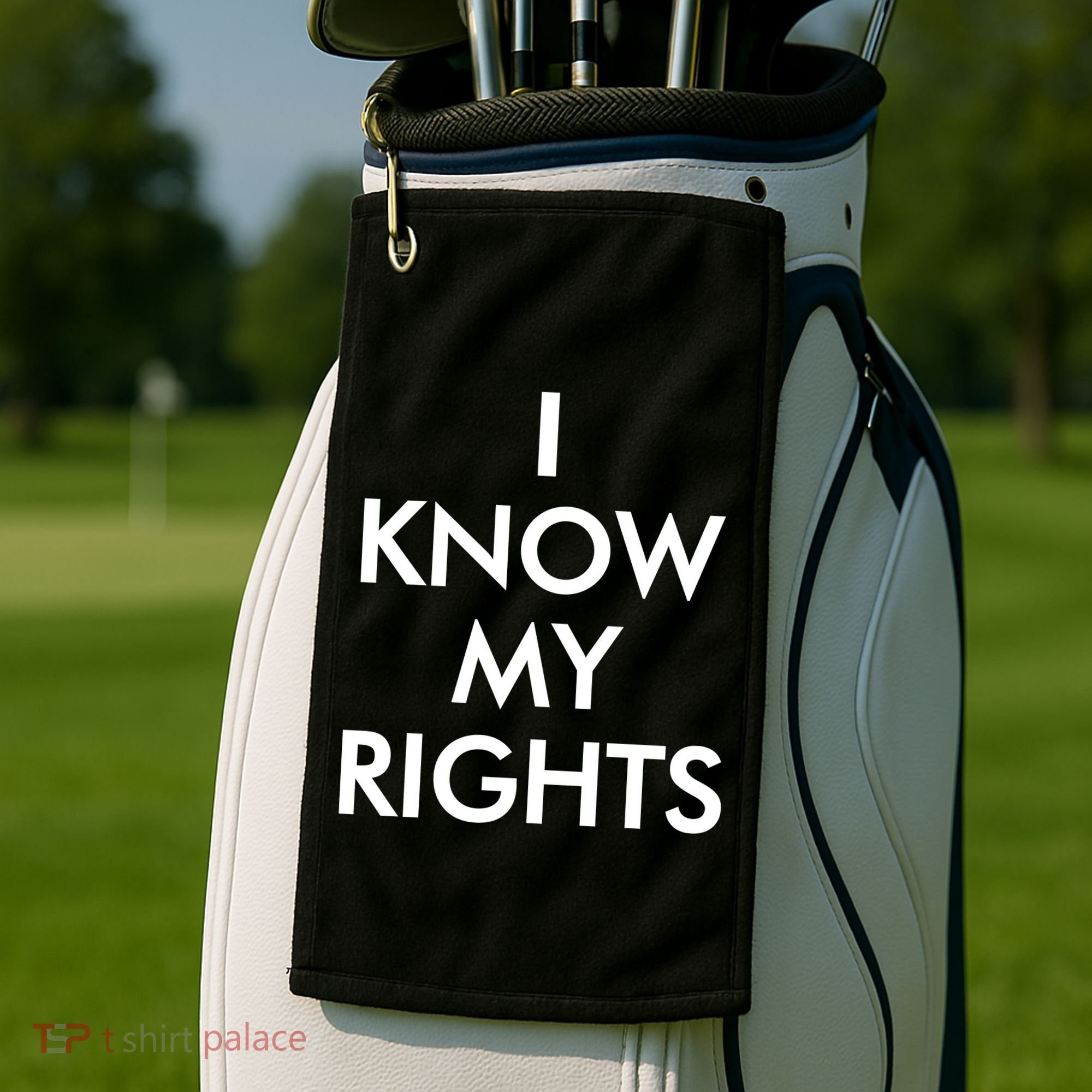 I Know My Rights Protest Golf Towel