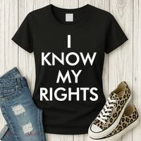 I Know My Rights Protest Women's T-Shirt thumb 3
