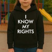 I Know My Rights Protest Kids Hoodie thumb 3