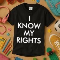 I Know My Rights Protest Kids T-Shirt thumb 3