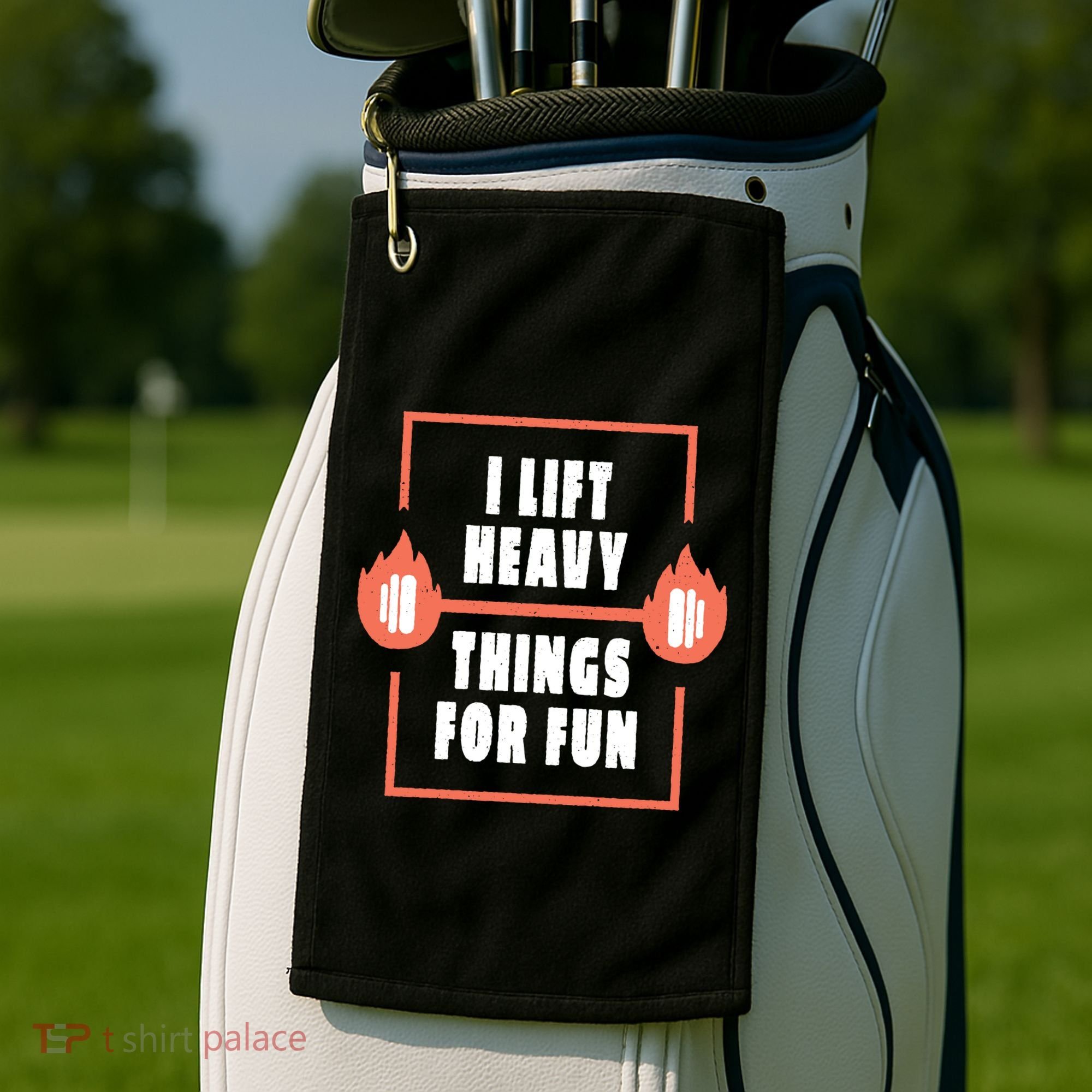 I Lift Heavy Things For Fun Golf Towel