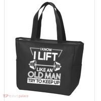 I Lift Like An Old Man Try To Keep Up Tote Bag thumb 3